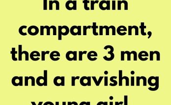 In a train compartment, there are 3 men and a ravishing young girl. The young girl proposes, “If each of you will give me $1.00, I will show you my legs.” The men, charmed by this young girl, all pull a buck out of their wallet.