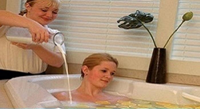 Blondes Milk Bath - Blonde's Milk Bath - Joke